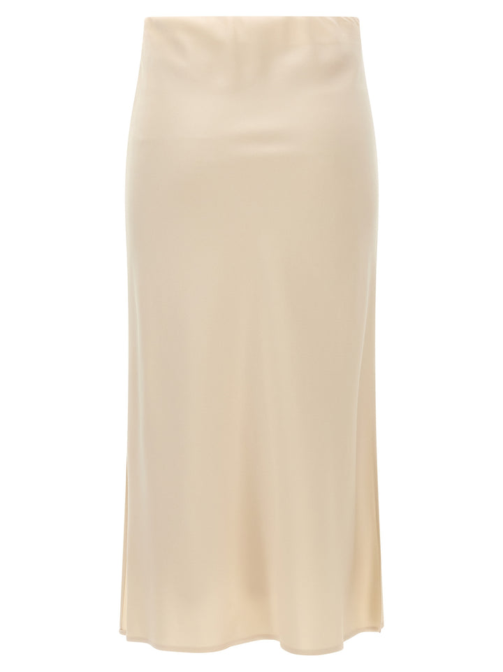 Brunello Cucinelli Pencil Fluid Gonne - Beige | 7cc1b8f7d534963abeef403a963e2d93e9087a51