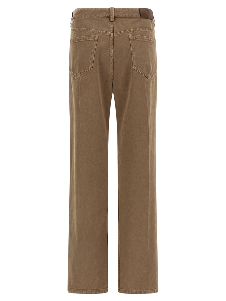 Brunello Cucinelli Denim Pantaloni - Beige | 56ce10edfd7f0267ea0f93e92c3e6f3c904284c8