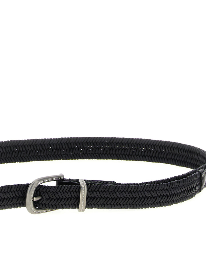 Brunello Cucinelli Jewel Buckle Belt Cinture - Nero | 1fb9c532dd096b6bb6dbf455efc81acc753f76e6