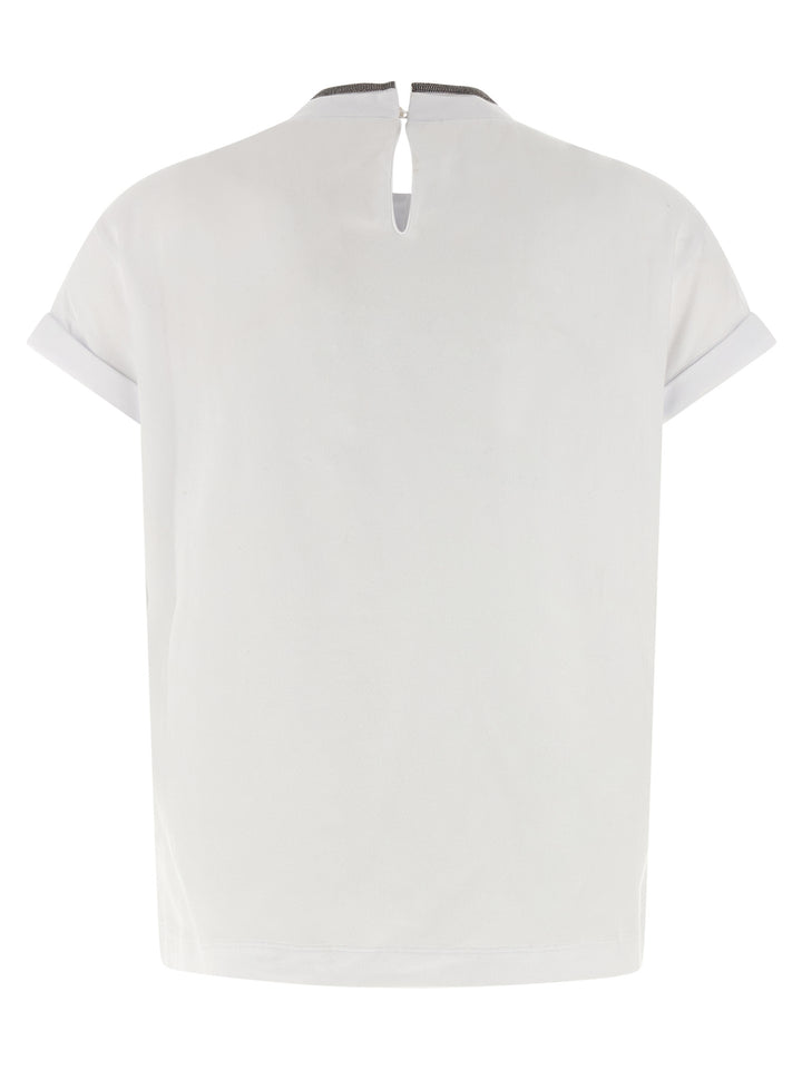 Brunello Cucinelli Monile T shirt - Bianco | c77f2258f6c2971ea8f146b7b97e991cd6bc840c