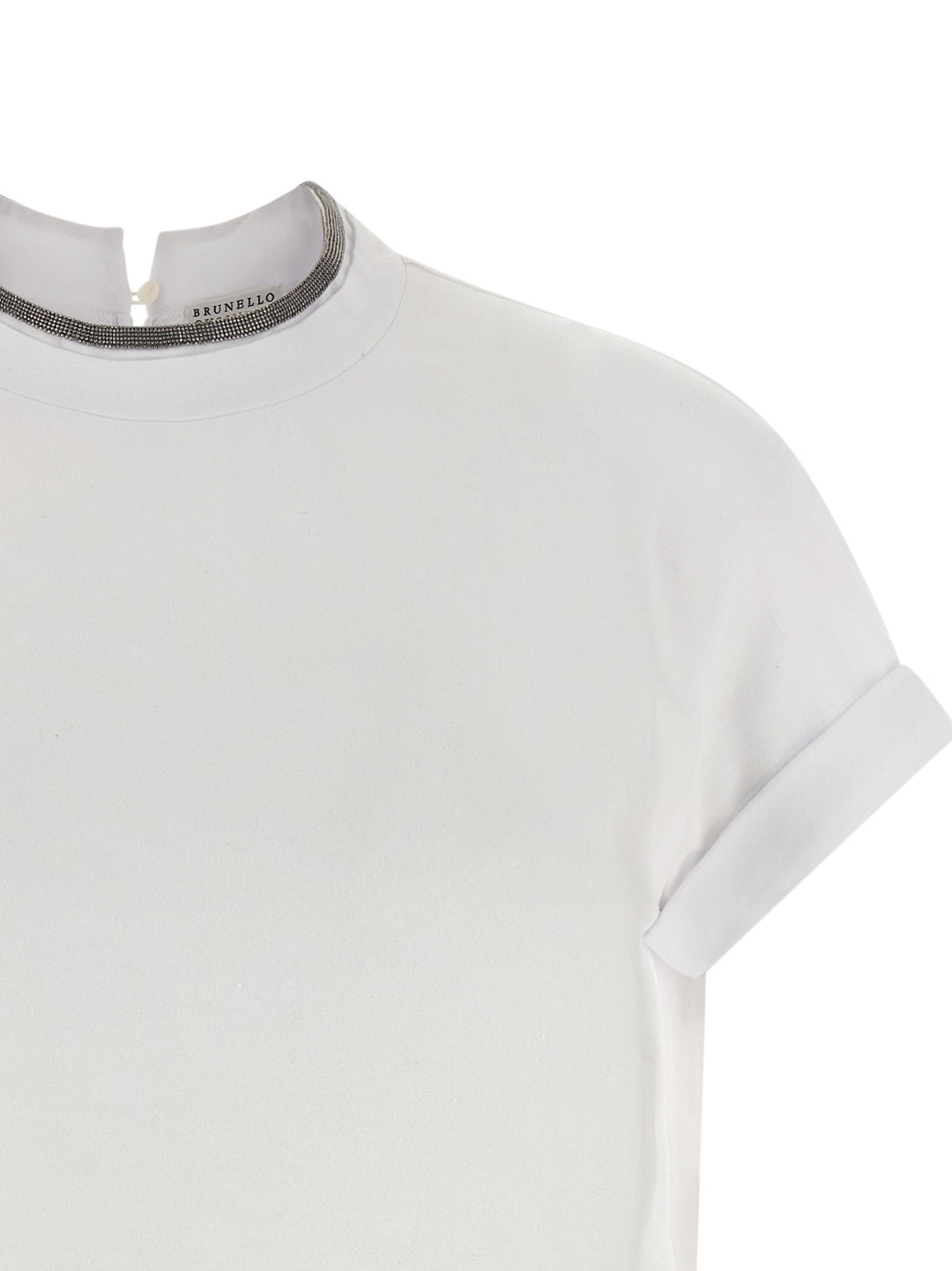 Brunello Cucinelli Monile T shirt - Bianco | b3dce14cebeb2cdfb26f3799ad7e2acca3eb62ea
