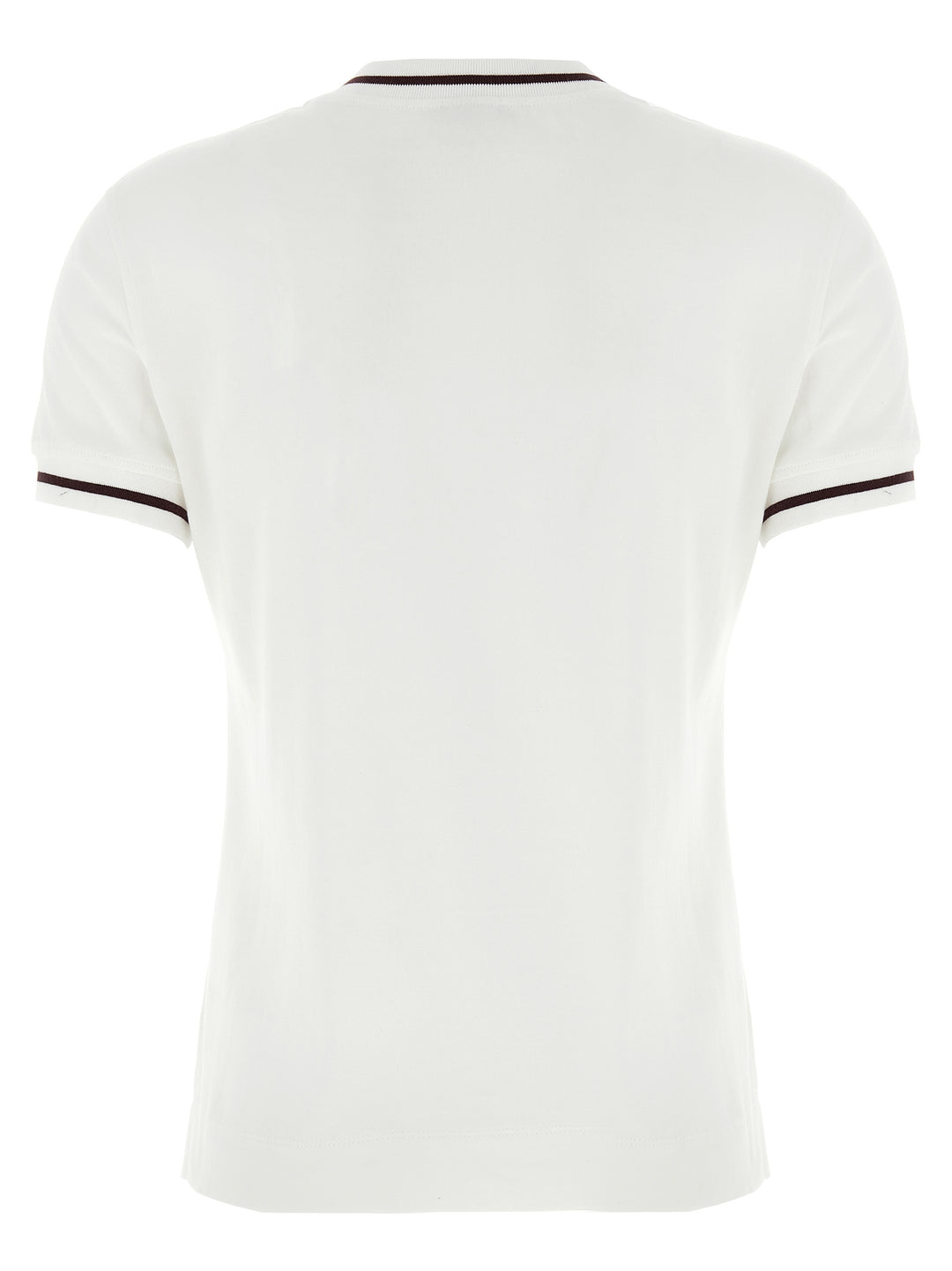 Brunello Cucinelli Logo Patch T shirt - Bianco | 110c5f33b2424fe5bfe3400c756f80c51805bb1b