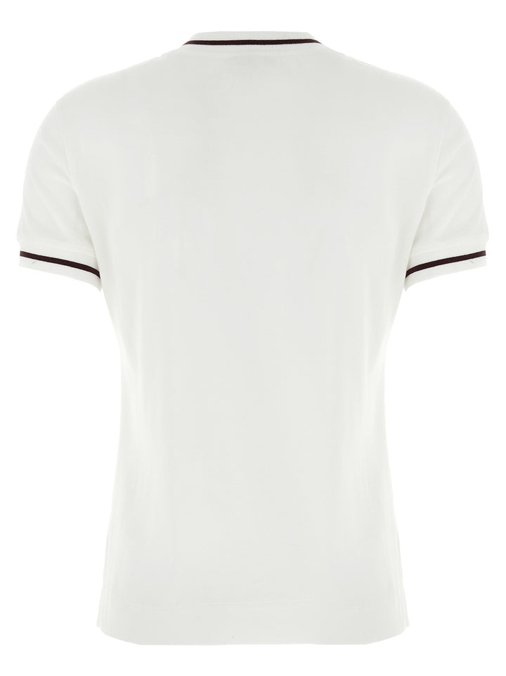 Brunello Cucinelli Logo Patch T shirt - Bianco | 110c5f33b2424fe5bfe3400c756f80c51805bb1b