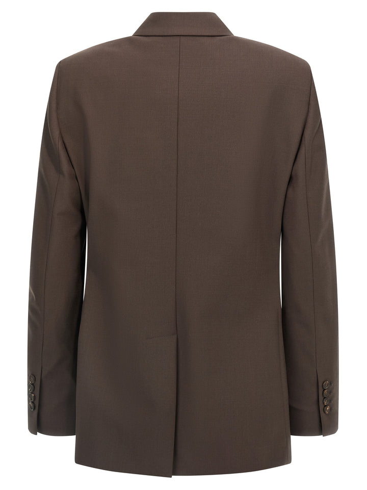 Brunello Cucinelli Tropical Luxury Wool Blazer BlazerS - Marrone | c15401f95ee5708fccddeb8b18bd8c1118e75bbd