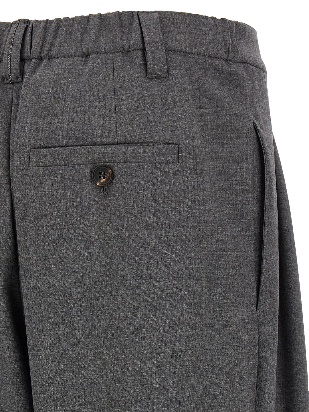 Brunello Cucinelli Sartorial Baggy Pantaloni - Grigio | 77da2e11446d38cd736038b3ba8cdb7c82bf50b3