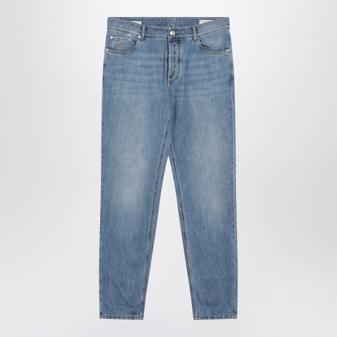 Brunello Cucinelli Pantaloni - Celeste | c7ee6a35cbeaffb60bb235fec7e3ed474250b58b