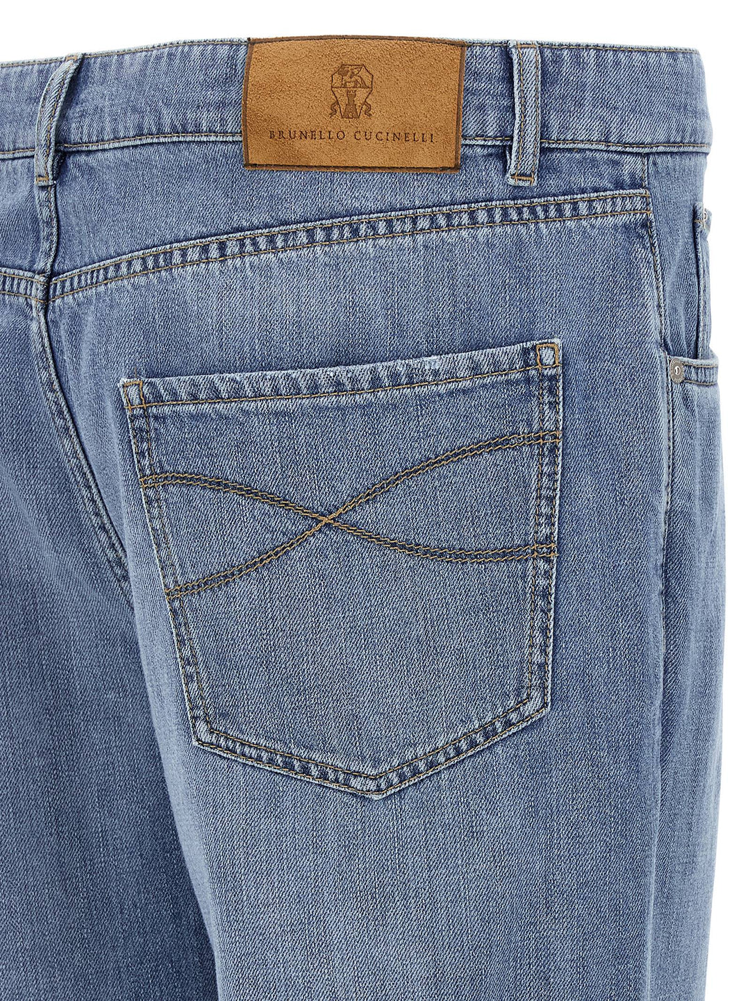 Brunello Cucinelli Denim Jeans - Celeste | f5b1755a6e2103fe970cdd52e05bc03324a4cb5d