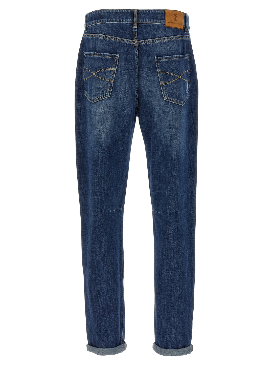 Brunello Cucinelli Used Effect Jeans - Blu | e416996f53da316e5a62d22c6752e79f4626b672