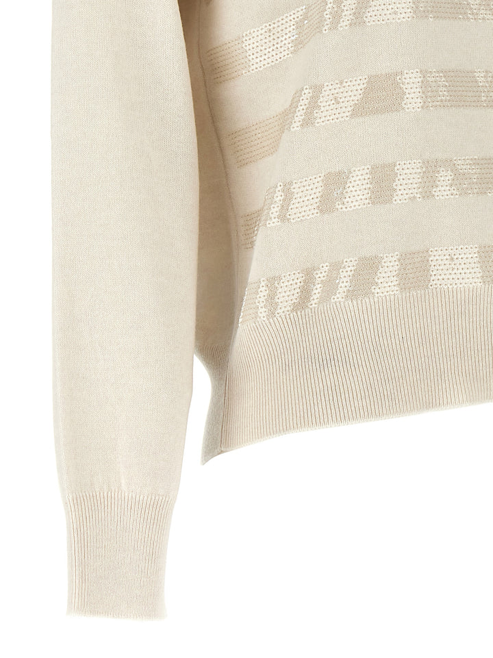 Sequin Sweater Maglioni Bianco