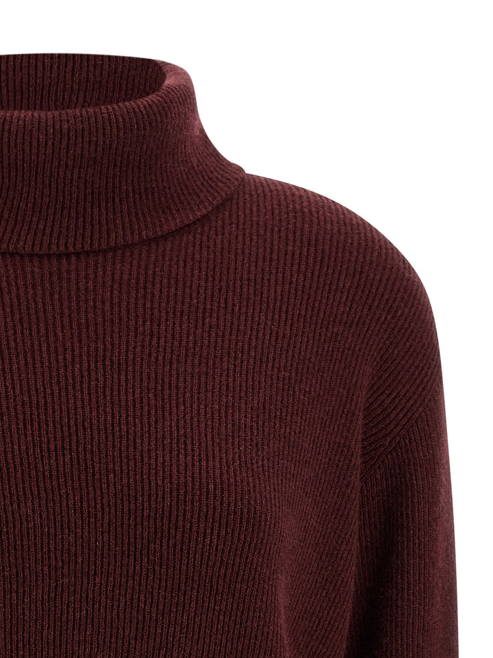 Brunello Cucinelli English Coast Turtleneck Sweater Maglioni - Bordeaux | 1ede6a8904a574dac15e06a3f3a29ad5b7e9e69a