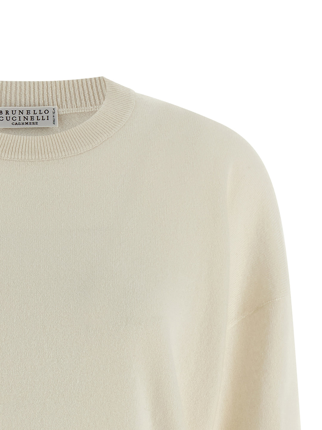 Brunello Cucinelli Knit Cuffs Maglioni - Bianco | b17fab5e31ab1e910d5379f1411b5075cf879ad4
