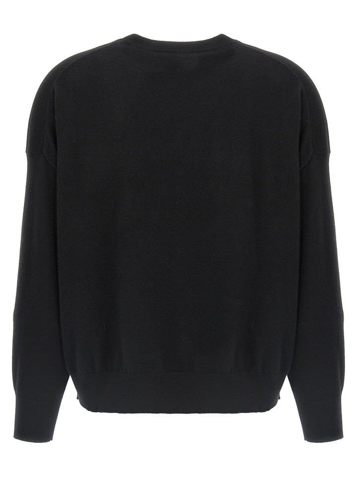 Brunello Cucinelli Monile Crop Sweater Maglioni - Nero | f4138ea5f15d9abe14e435dc3b4be987187ab7e1