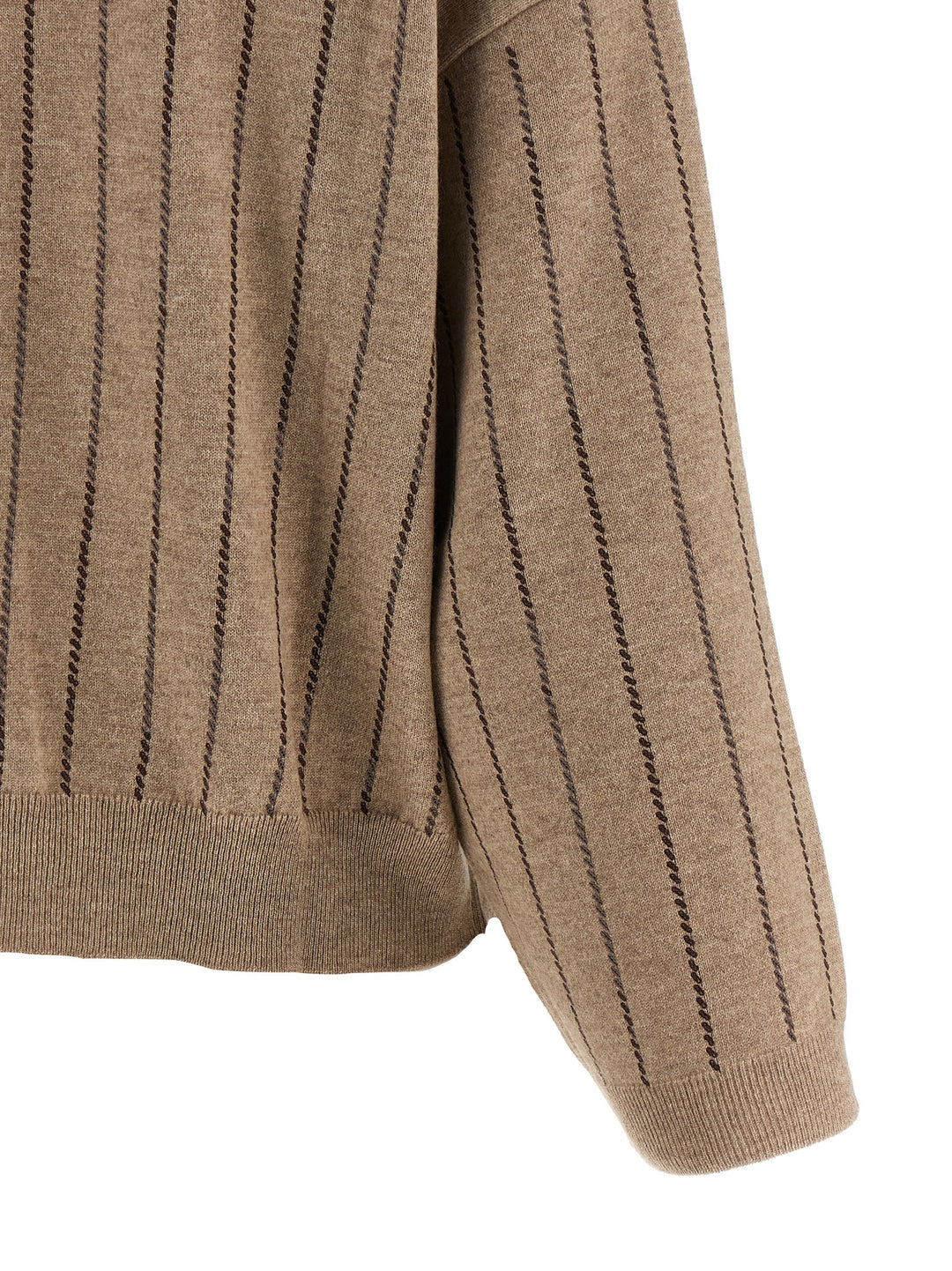 Brunello Cucinelli Sequin Cashmere Sweater Maglioni - Beige | 78af11f518ce6fd95e7a1a003fb272627077dd70