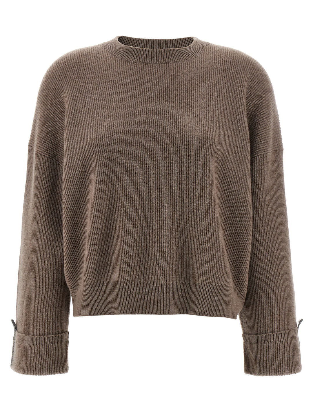Brunello Cucinelli Cashmere Sweater Maglioni - Beige | c28d5a4de1131fd7c5ad54da42049ed064cade80