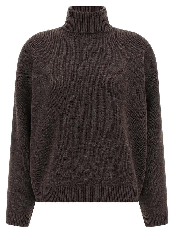 Brunello Cucinelli High Neck Sweater Maglioni - Marrone | 972e5d02d7fa8b0e78c9c857632293bc276d32b7