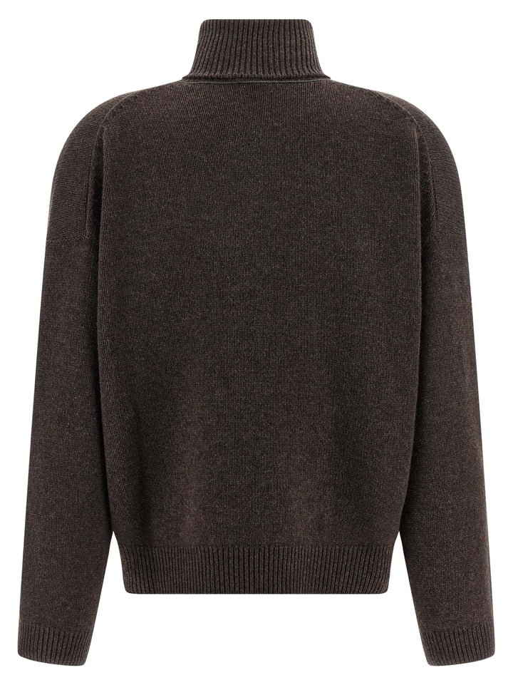Brunello Cucinelli High Neck Sweater Maglioni - Marrone | a67af6c609769ee9b2a1365854db2e8430cec3b2