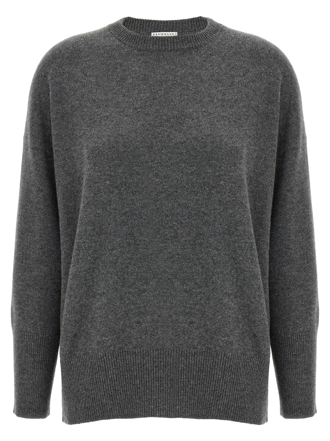 Brunello Cucinelli Monile Cashmere Sweater Maglioni - Grigio | e4b5823a7b311b01e93541614c3d3eaa1471cfae