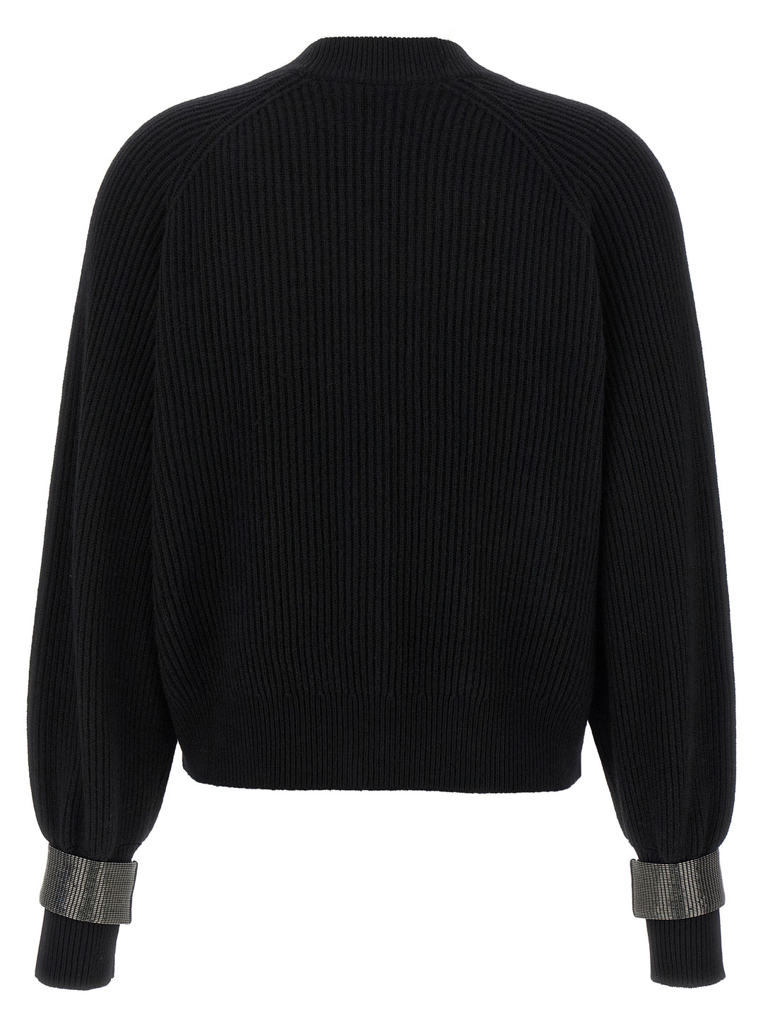 Brunello Cucinelli Monile Cuff Cardigan Maglioni - Nero | 76206f7adde5813c826bfd5a058a25deb51f1ec6