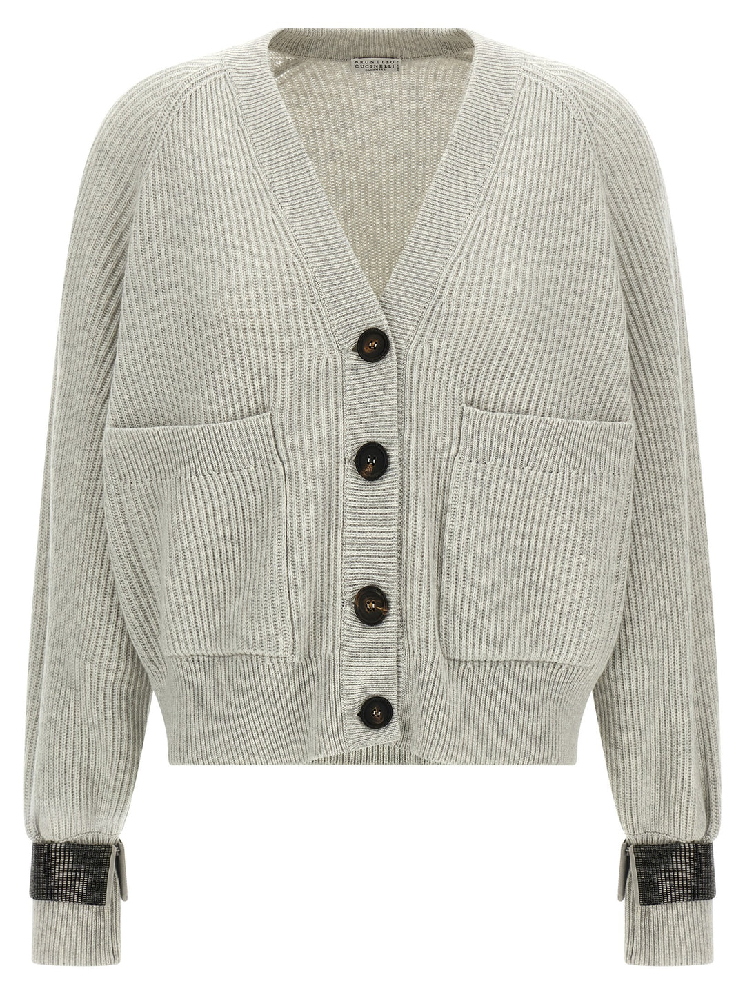 Brunello Cucinelli Monile Cuff Cardigan Maglioni - Grigio | 7bc9e8b84714328333f98f5ffbd451ce19de079f