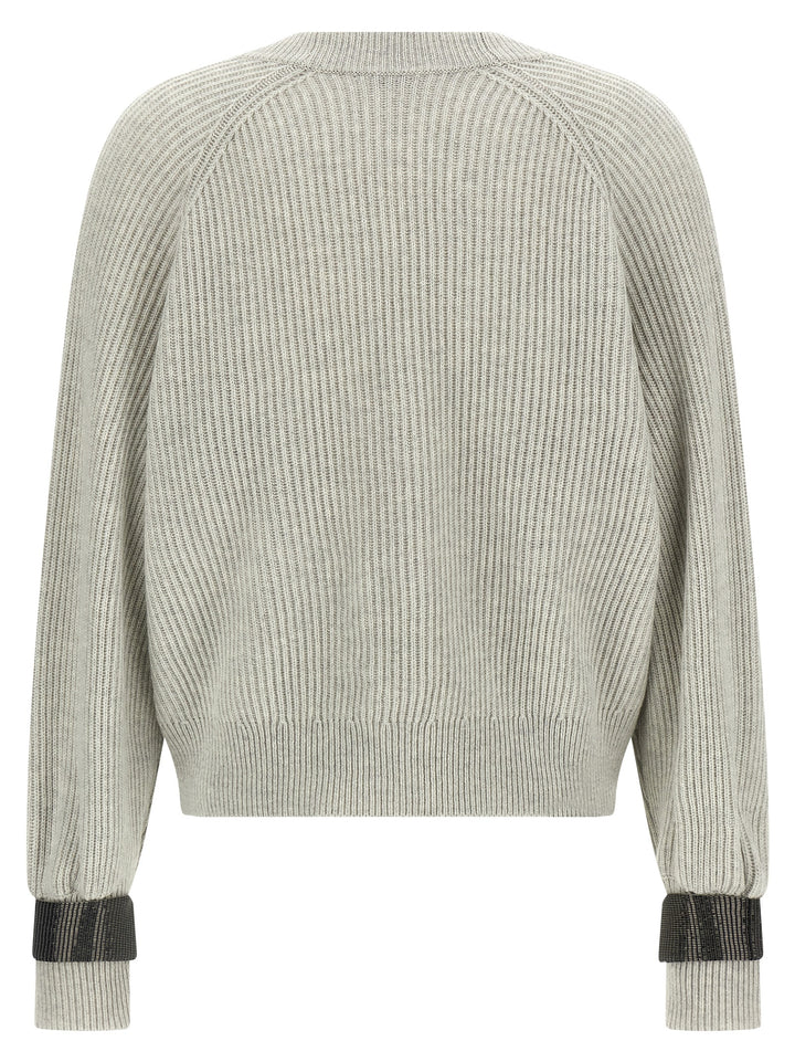 Brunello Cucinelli Monile Cuff Cardigan Maglioni - Grigio | 7f72a5b637d41ce71f114d3a60253553f13aeaff