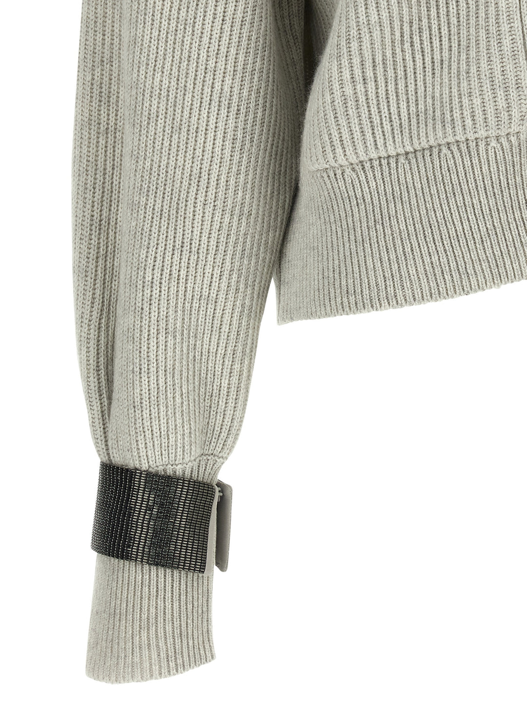 Brunello Cucinelli Monile Cuff Cardigan Maglioni - Grigio | 6e13bd357730f3034d098f41437baef75b39c0d7