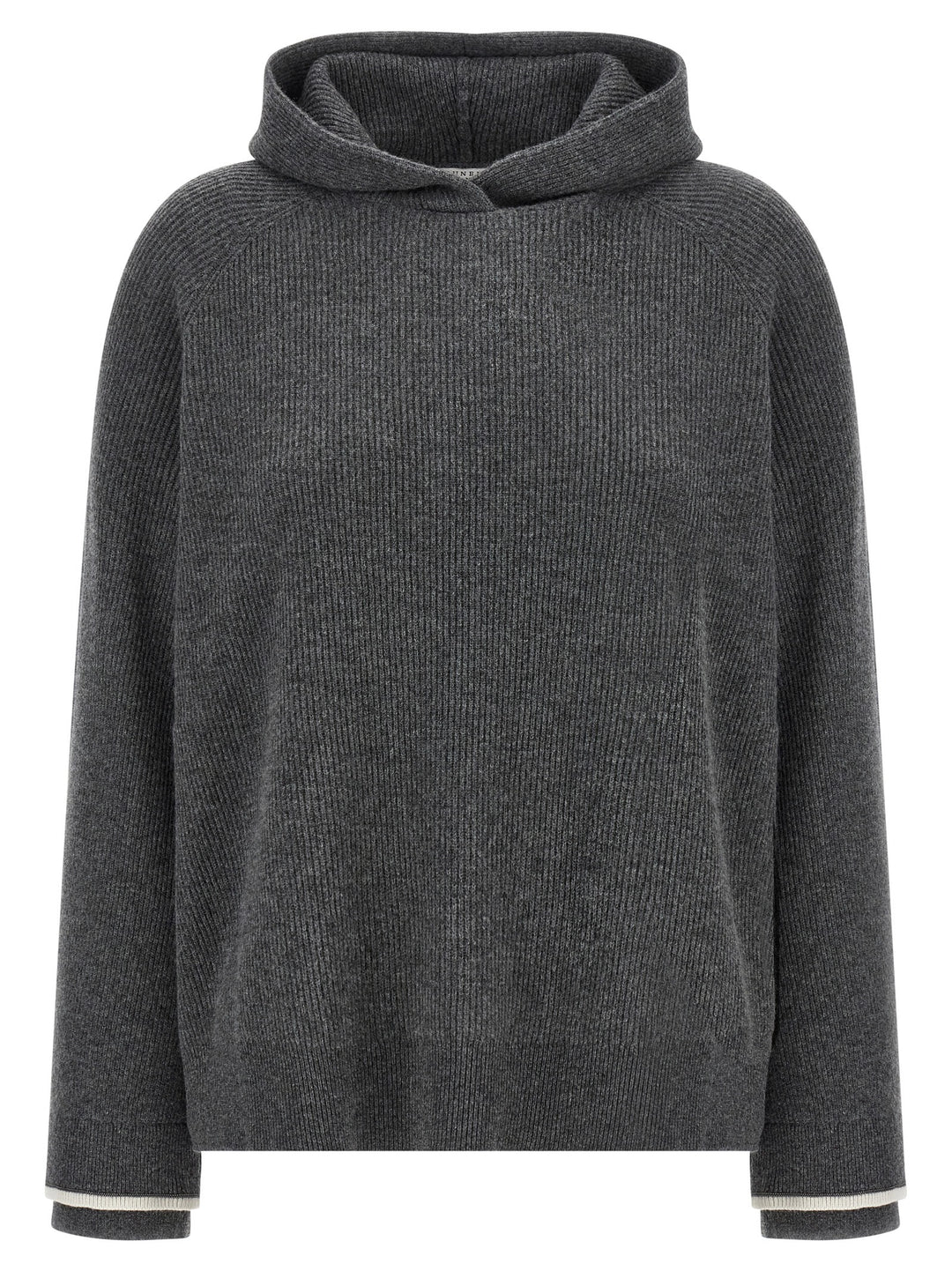 Brunello Cucinelli Hooded Sweater Maglioni - Grigio | d17de43d28f822336a4c11691105024947d27e80