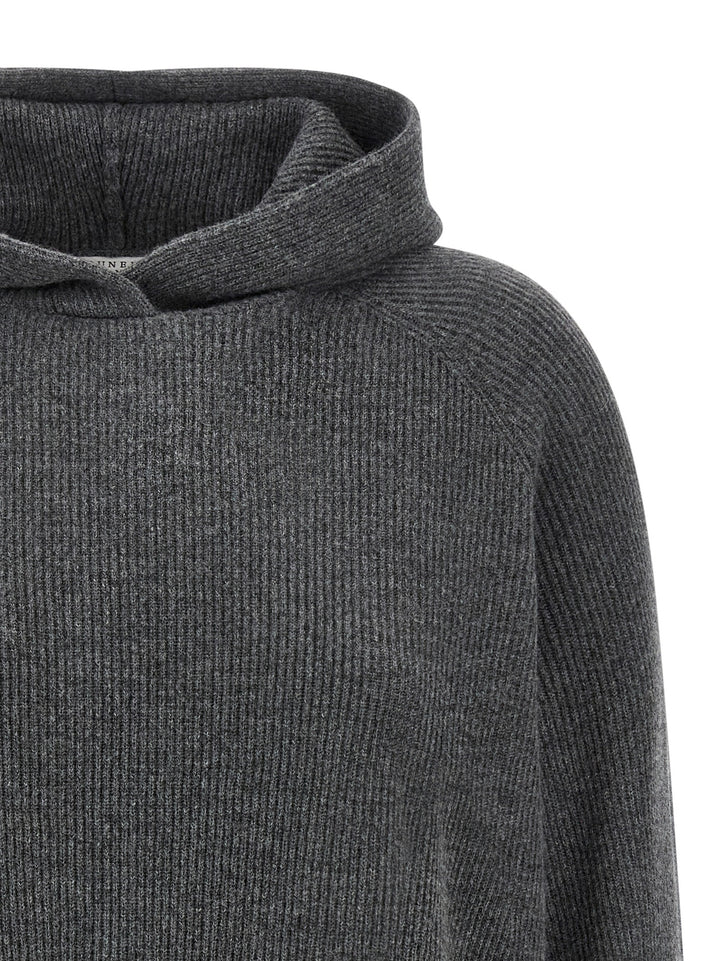 Brunello Cucinelli Hooded Sweater Maglioni - Grigio | bc0eec16706d3523c825164a2bf7398ed24cfd75