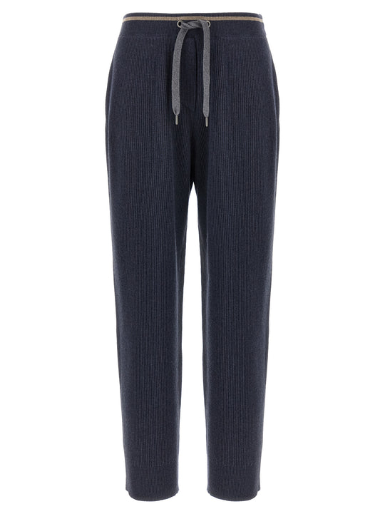 English Ribbed Trousers Pantaloni Blu