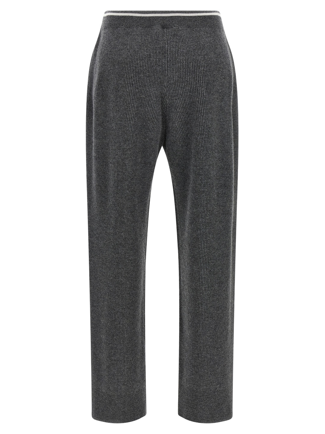 Brunello Cucinelli English Ribbed Trousers Pantaloni - Grigio | 60ef802cc67e66b0ada69b4b912dffc52a3d43fd