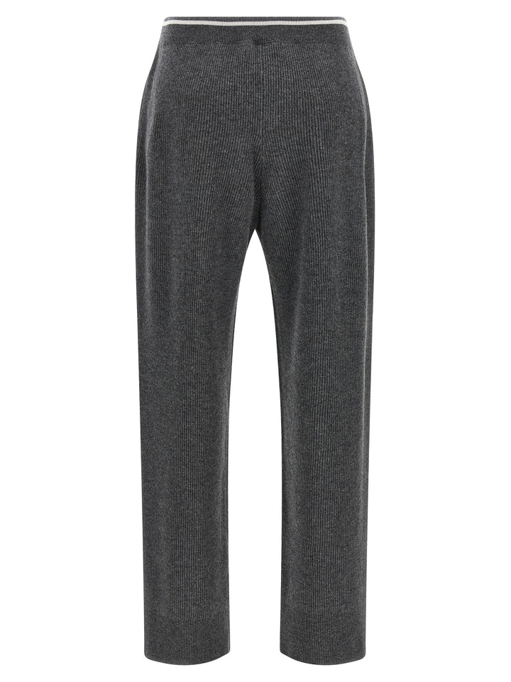 Brunello Cucinelli English Ribbed Trousers Pantaloni - Grigio | 60ef802cc67e66b0ada69b4b912dffc52a3d43fd