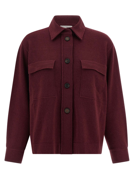 Knitted Shirt Camicie Bordeaux