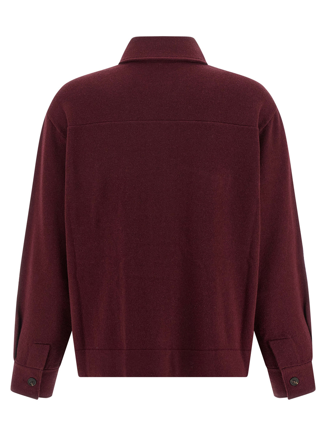 Brunello Cucinelli Knitted Shirt Camicie - Bordeaux | 1073797c5ed80b3233a54109f3ba3272153096b0