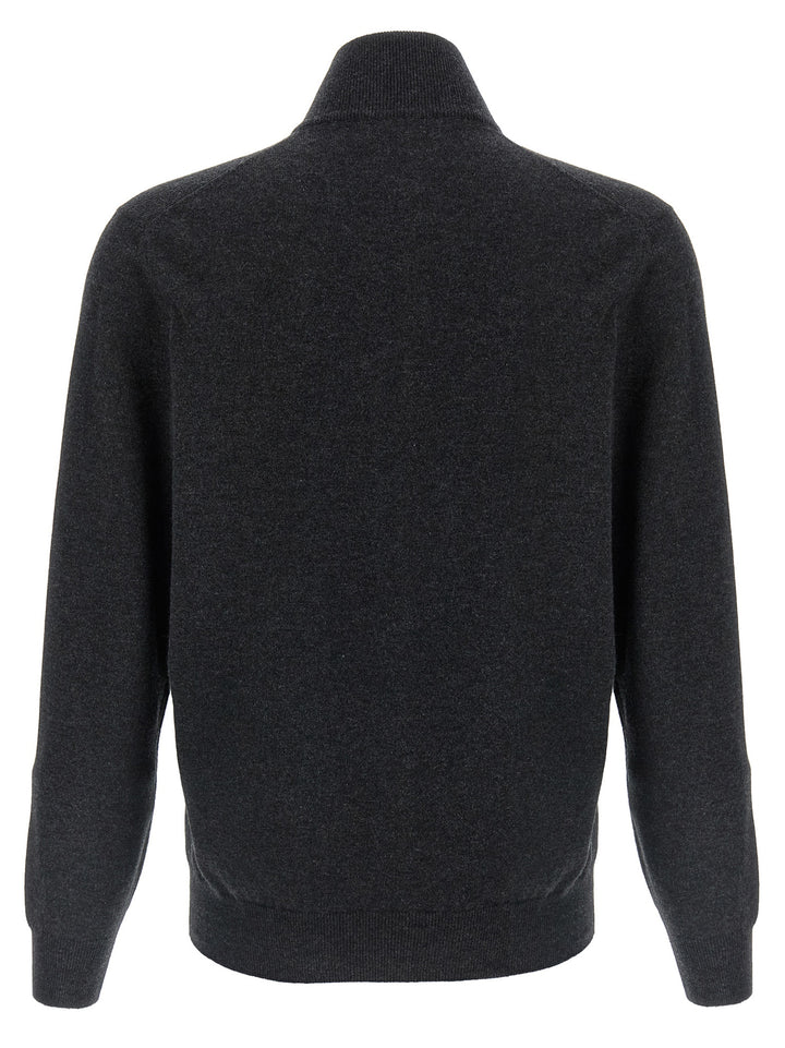 Brunello Cucinelli Zip Cardigan Maglioni - Grigio | a617cdbc8c0a2620aa2477c9addc414901cd31ad