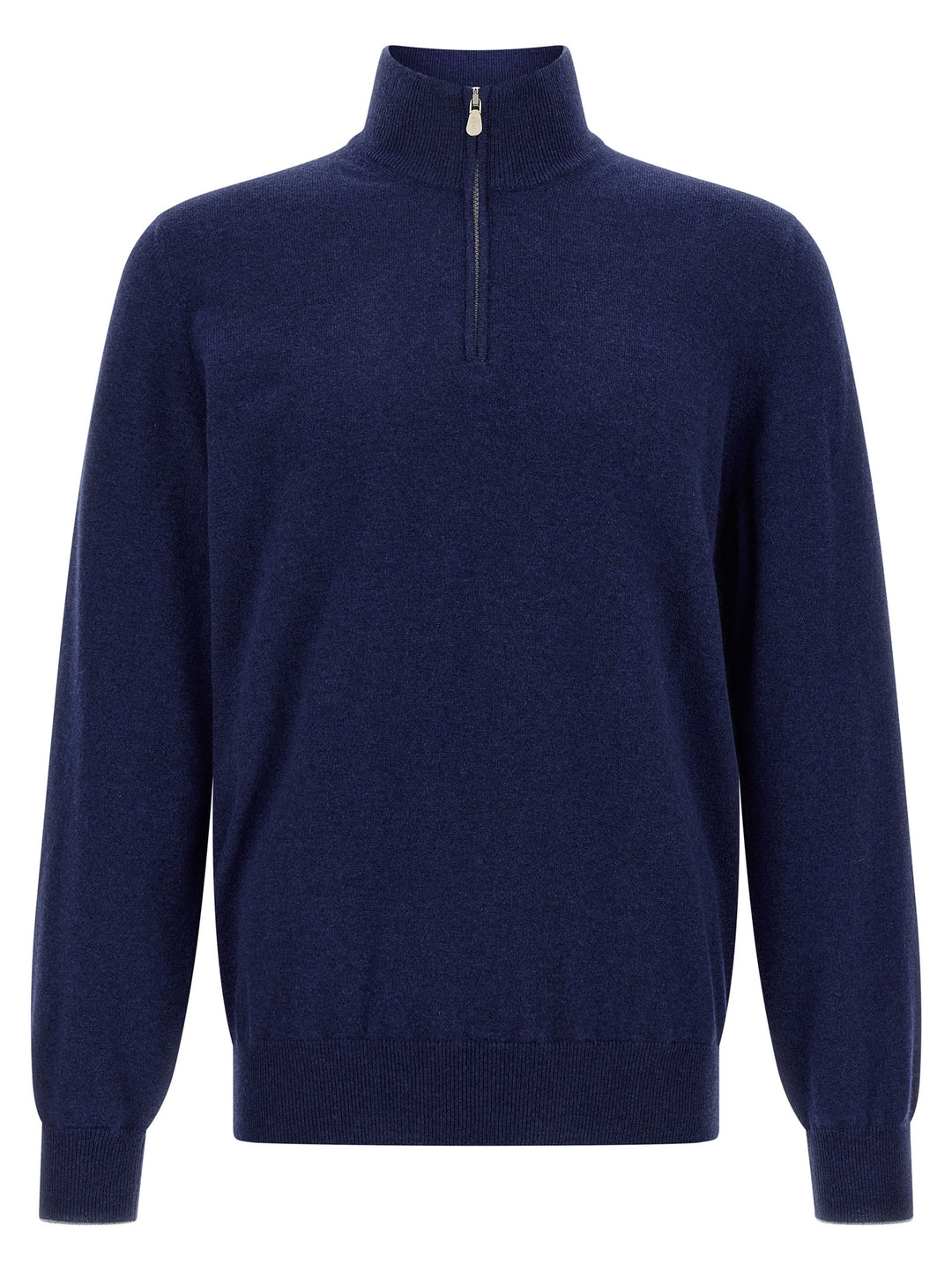 Brunello Cucinelli Half-Zip Sweater Maglioni - Blu | 74384e654f777144024778cb88f6de86ebd28b5d