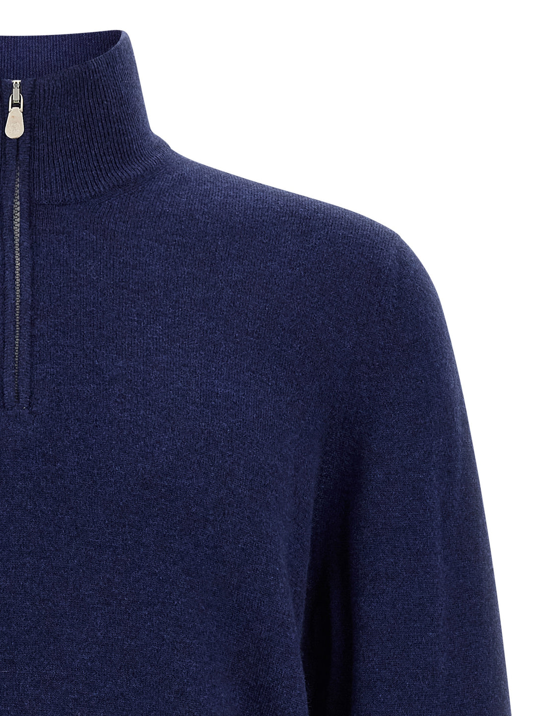 Brunello Cucinelli Half-Zip Sweater Maglioni - Blu | bbb07128ac648b4ba1e6ddaaa1ce0016a6d15a0b