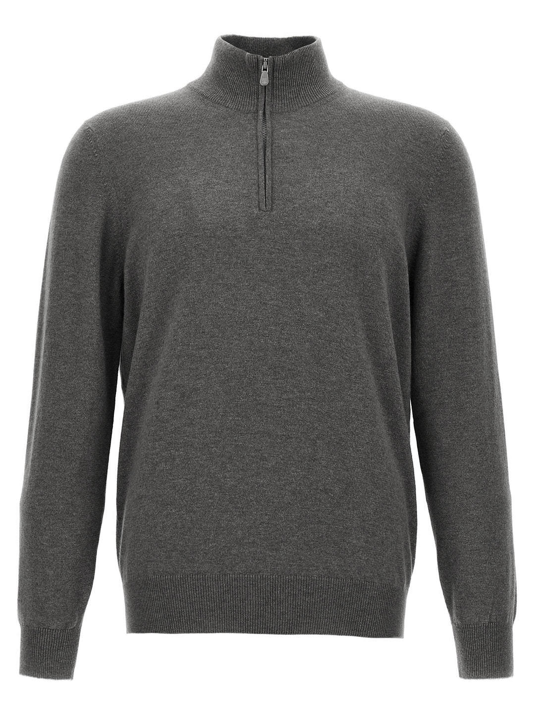 Brunello Cucinelli Half-Zip Sweater Maglioni - Grigio | 3f63b122953e48ae01e081dec17301b4f84c0104