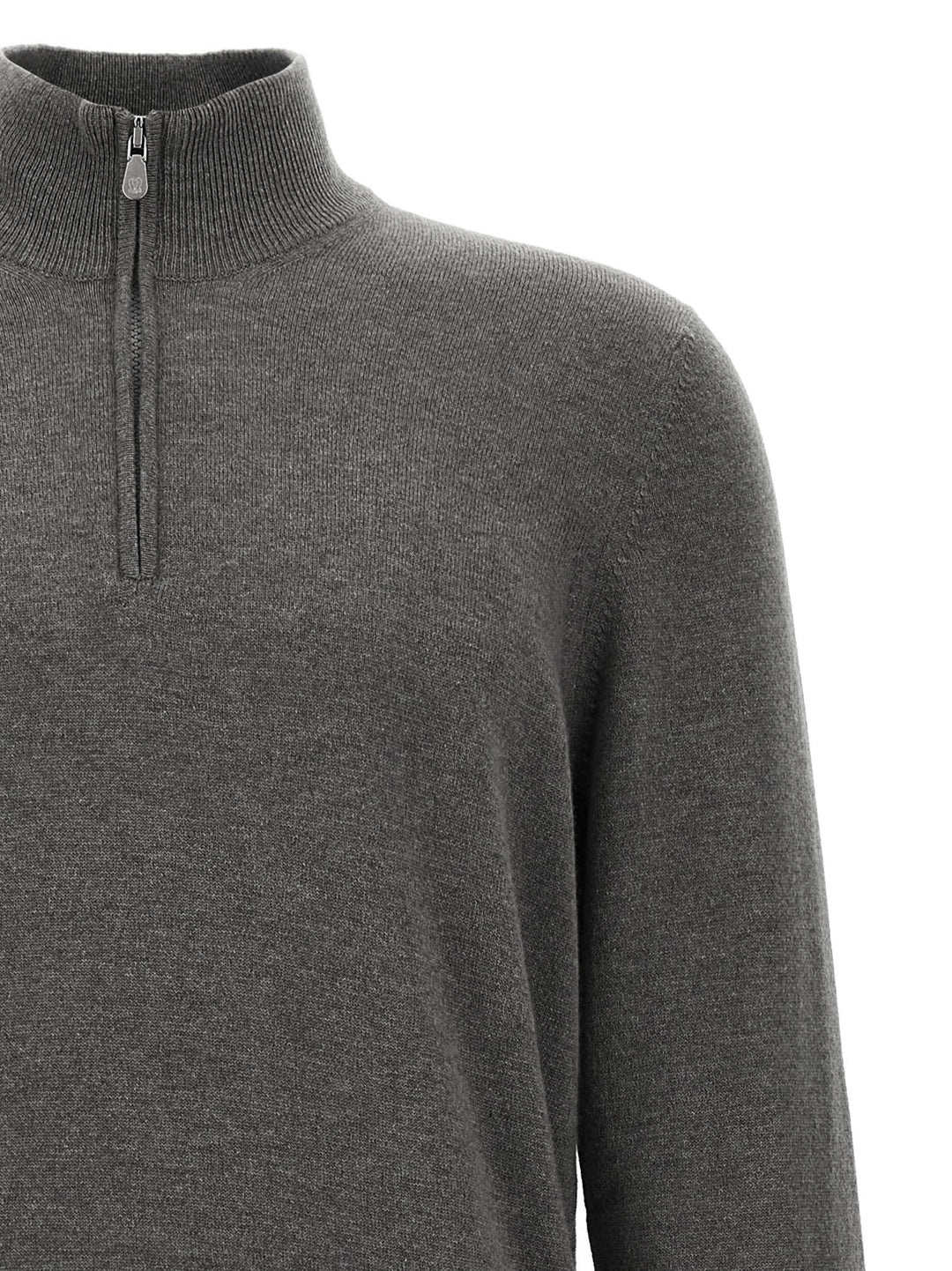 Brunello Cucinelli Half-Zip Sweater Maglioni - Grigio | d636a2a5c19f01acfefb57b3f83ea07eb2e49a19