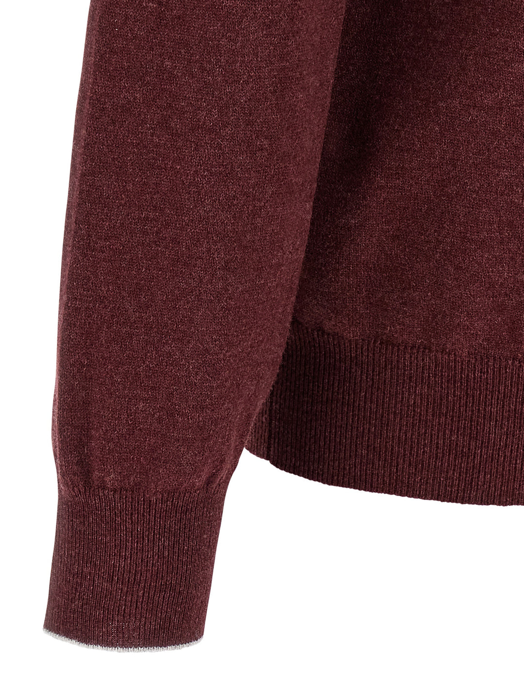 Brunello Cucinelli Cashmere  Shirt Polo - Bordeaux | 98fda7ed8ffd0c0ffe4ad8c06f1cb7c3eda086ce