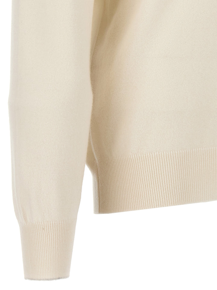 Brunello Cucinelli Cashmere  Shirt Polo - Bianco | a577362c1c5ac113d8f7a4f2ebbe6082f3e10e78