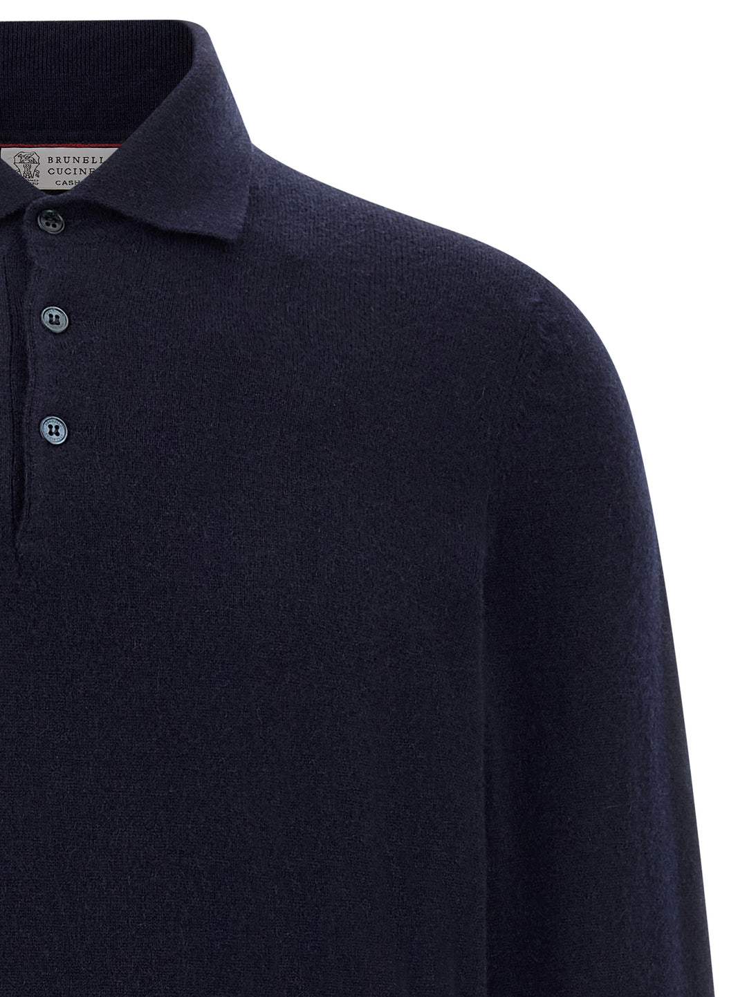 Brunello Cucinelli Cashmere  Shirt Polo - Blu | 689c3e94939f279c3cee3fc9b5844b301e5bebab