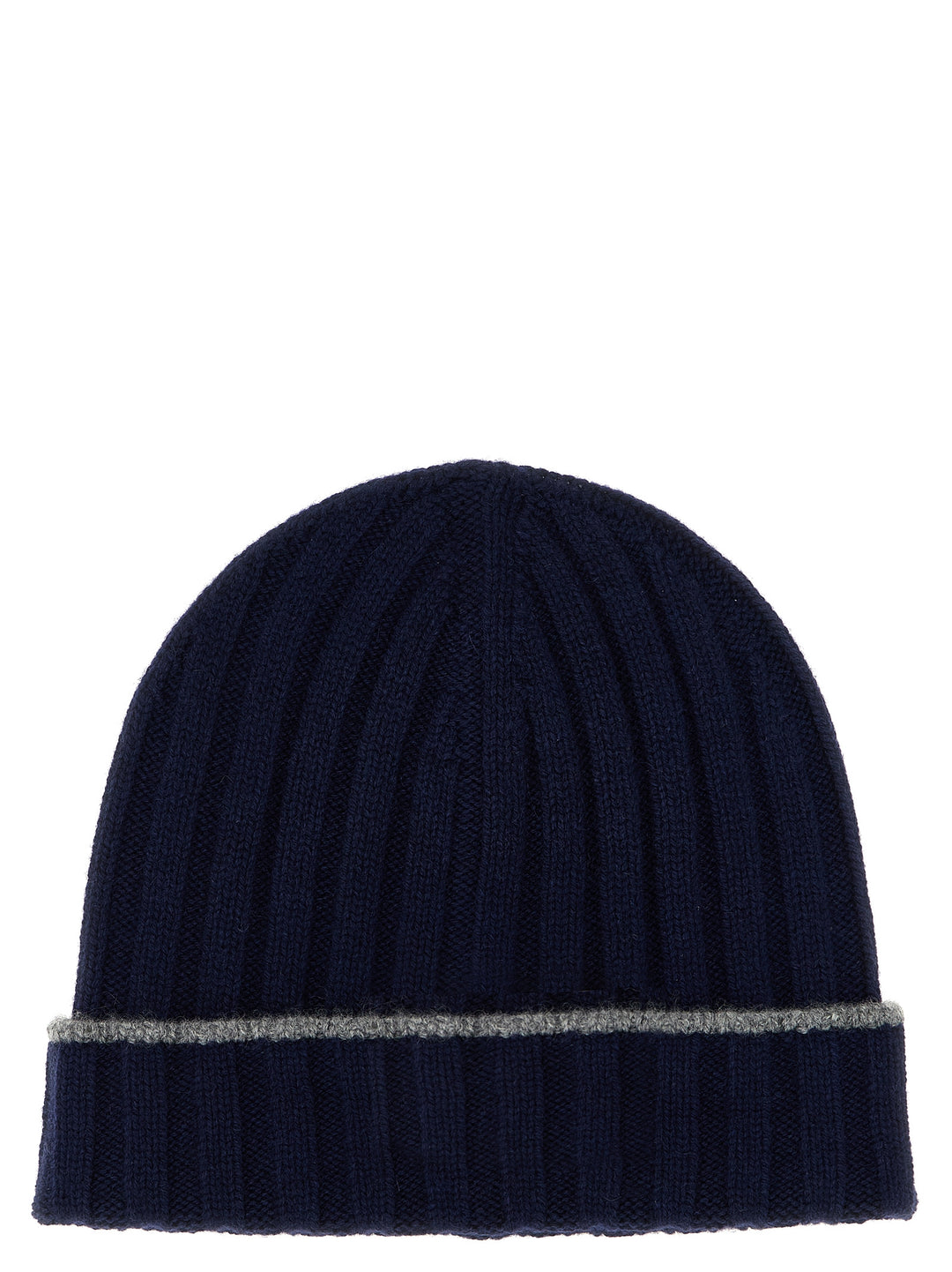 Brunello Cucinelli Cashmere Turn-Up Beanie Cappelli - Blu | 5a1b48e846d99eb3d905d6c4b0a658583b51c87e