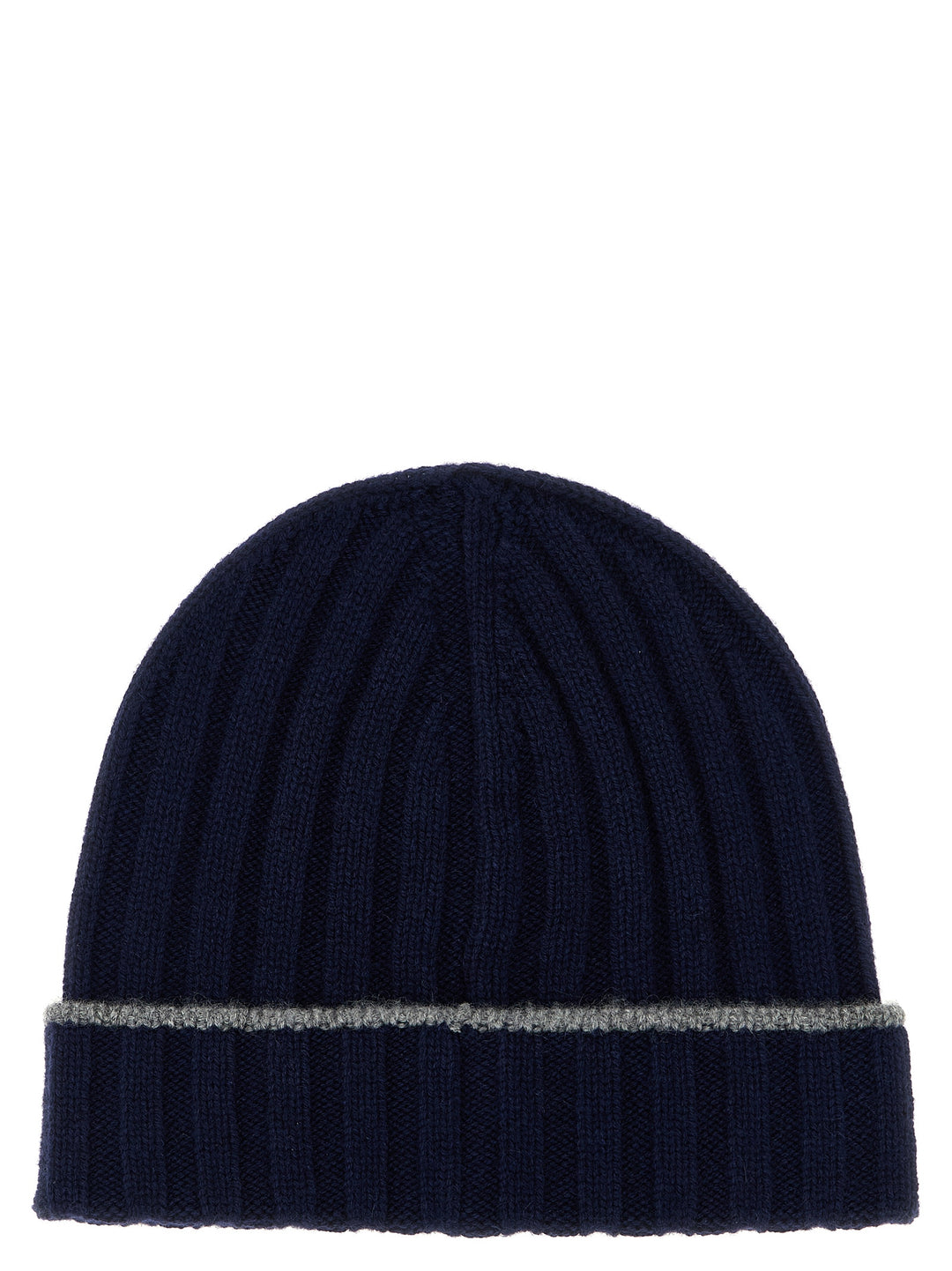 Brunello Cucinelli Cashmere Turn-Up Beanie Cappelli - Blu | f19f9cd17553719bf054c822f74a2711fee23ecf