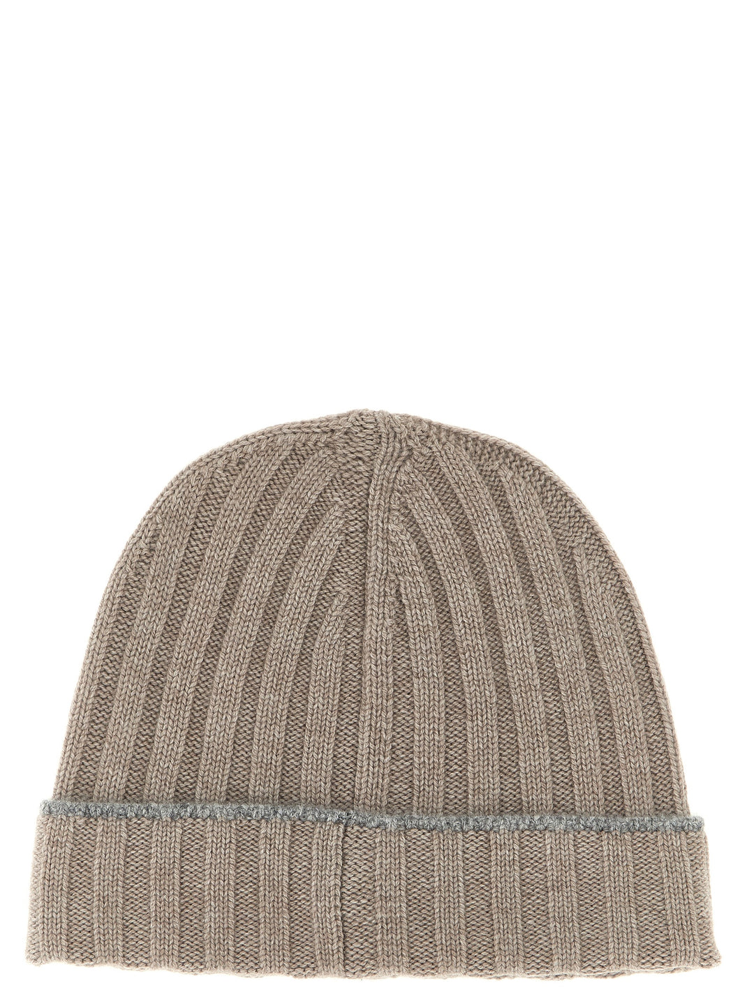 Brunello Cucinelli Cashmere Turn-Up Beanie Cappelli - Beige | b27e49f112321b3c883372648babc4dcd74a124e