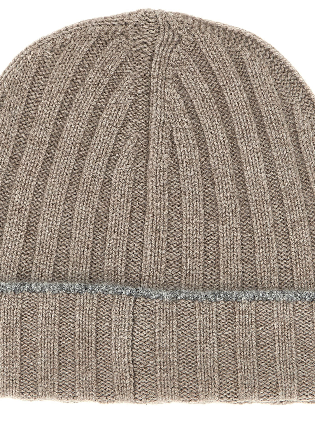 Brunello Cucinelli Cashmere Turn-Up Beanie Cappelli - Beige | 19b98bcca1f212e650281570261a9425dd7925ed