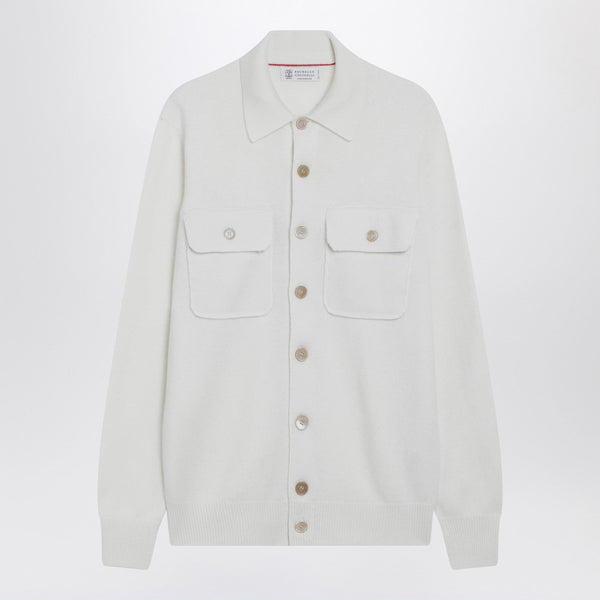 White Cashmere Cardigan