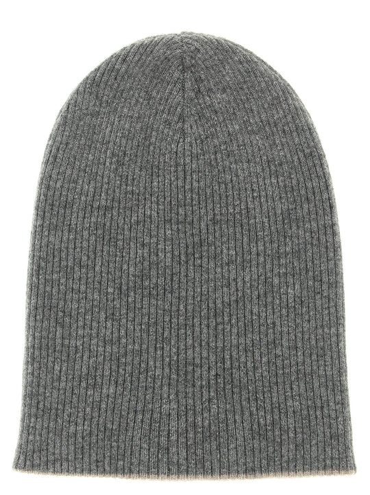 Cashmere Beanie Cappelli Grigio