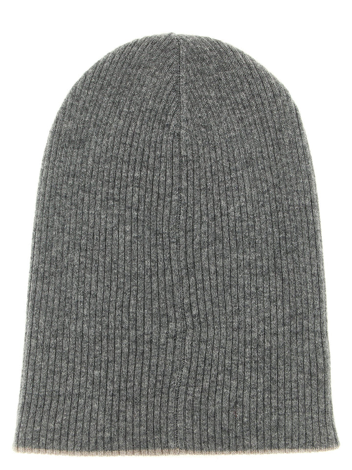 Brunello Cucinelli Cashmere Beanie Cappelli - Grigio | 6cdfd17fdfc2eabbc48e4ec8575b23570c0f4015