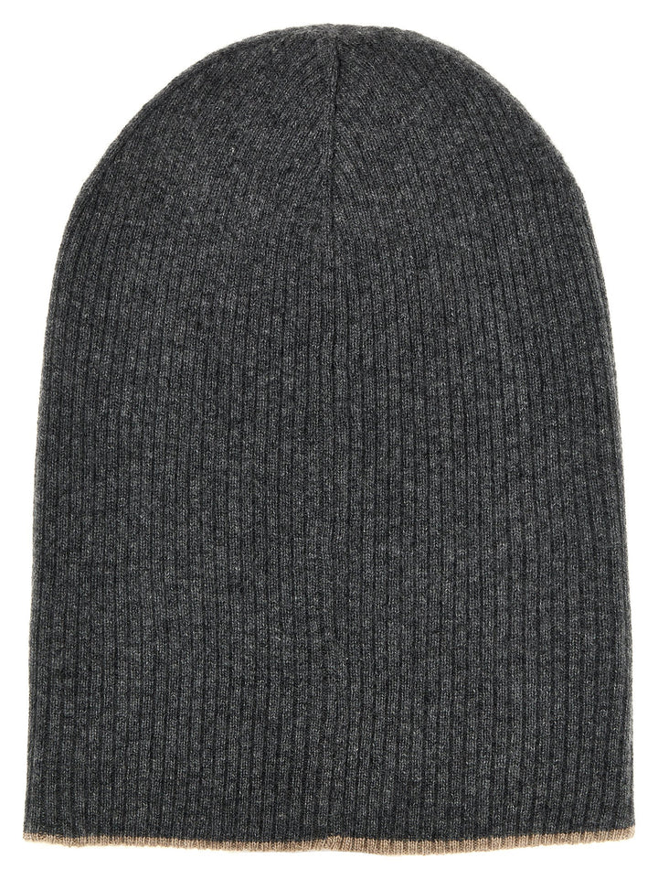 Brunello Cucinelli Reversible Beanie Cappelli - Grigio | 668c882dfb7cda5c9b15a645cc3219d305bb1b23