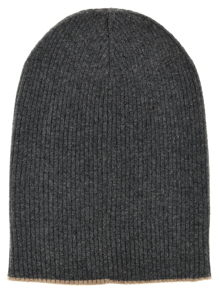 Brunello Cucinelli Reversible Beanie Cappelli - Grigio | ab04fae1259a9765ec6742bfee6b175d0e52dcd7