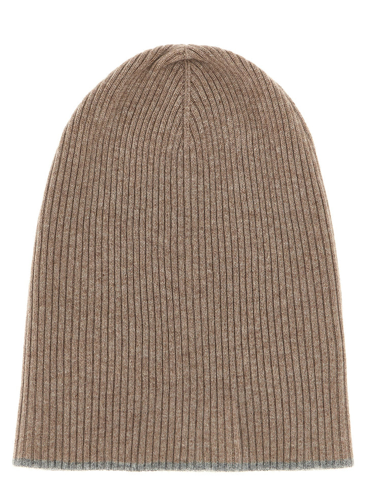 Brunello Cucinelli Cashmere Beanie Cappelli - Beige | b4c533388ecdce09bee08b9ad4f8129d0dcada99